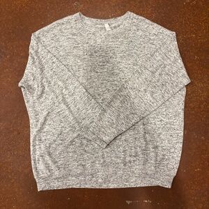 Athleta Gray Long Sleeve - Size: Large, Color: Heather Gray